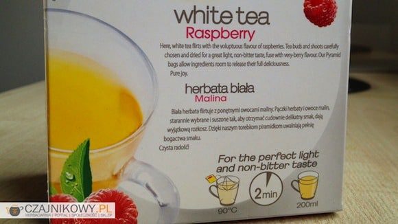 Lipton White Tea Raspberry sposób parzenia