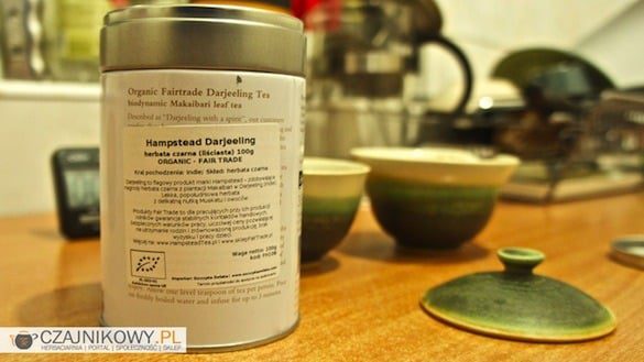 Hampstead Darjeeling Organic Fair Trade puszka