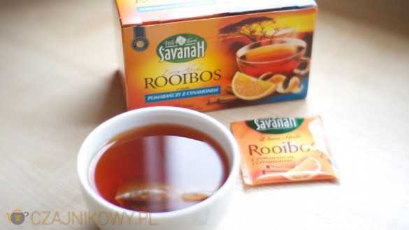 Savanah Rooibos z serca Afryki o smaku pomarańczy z cynamonem (Mokate, Biedronka)